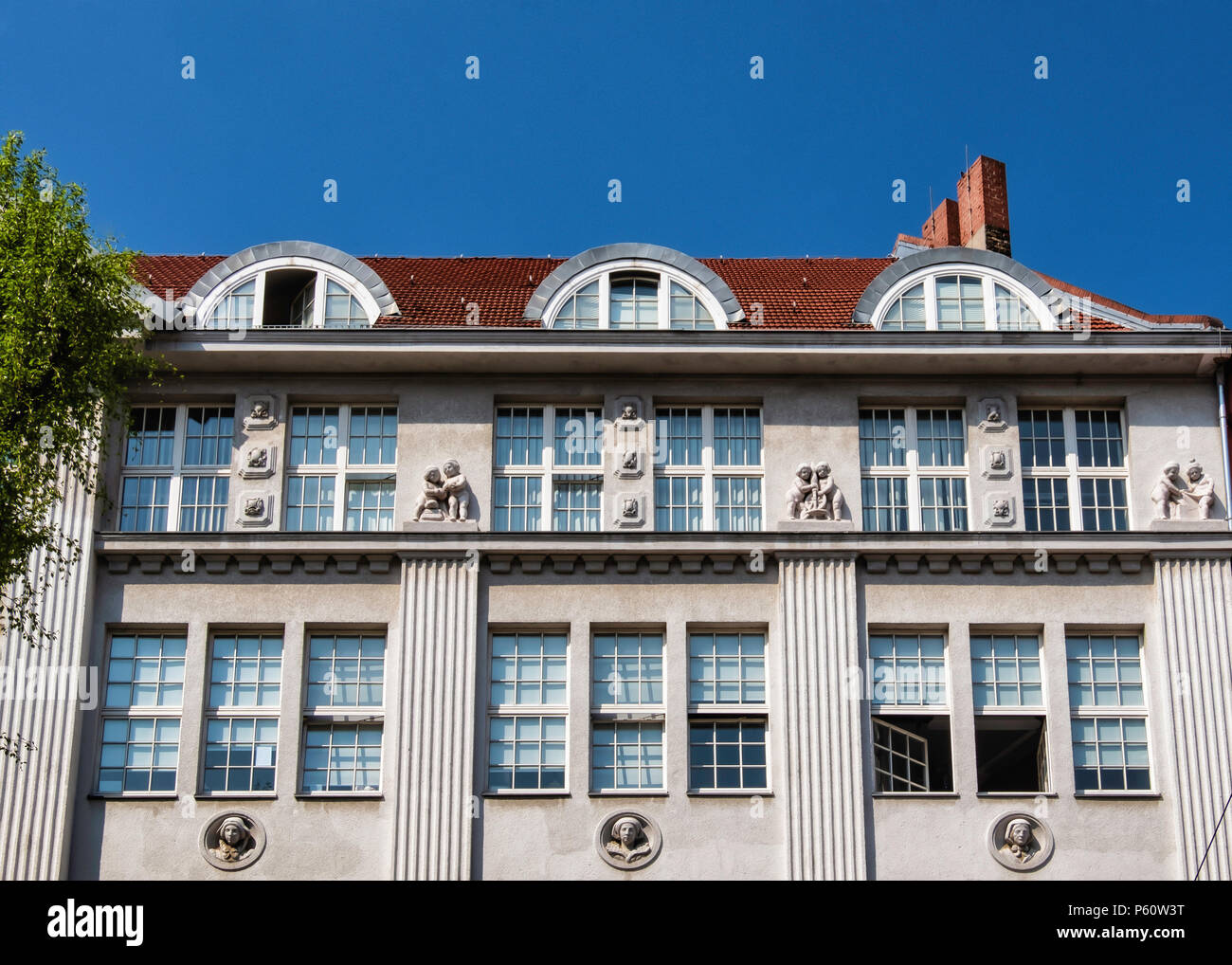 Berlin,Prenzlauer Berg.The Office Club in elegant old building offers