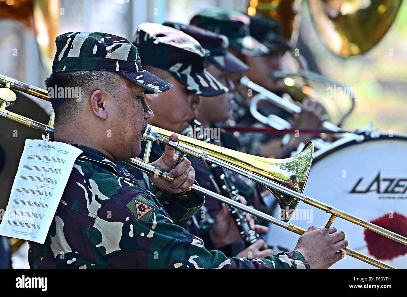 The 7th Infantry Division Band, Armed Forces of the Philippines, played