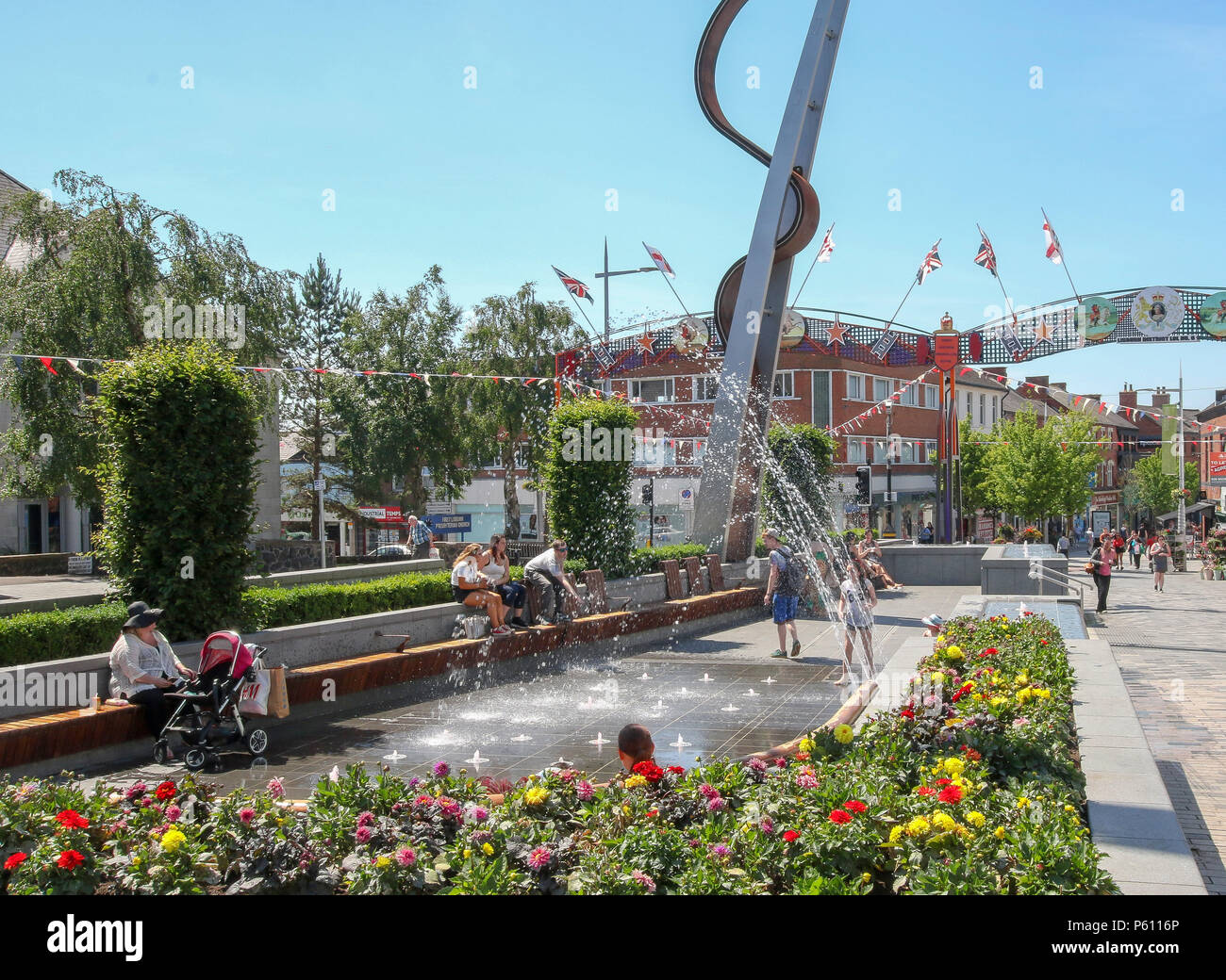 Lisburn Square Lisburn Northern Ireland Stock Photos & Lisburn Square