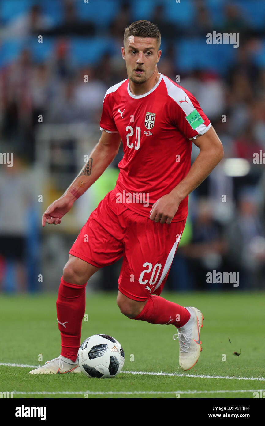 Sergej Milinkovic Savic Serbia Serbia V Brazil 2018 Fifa World Cup Russia 27 June 2018 Gbc8928 Serbia V Brazil 2018 Fifa World Cup Russia Spartak Stadium Moscow Strictly Editorial Use Only If The