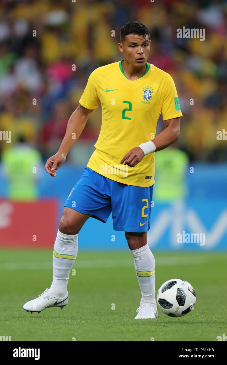 Thiago Silva Brazil Serbia V Brazil 2018 Fifa World Cup Russia 27 June 2018 Gbc8933 Serbia V Brazil 2018 Fifa World Cup Russia Spartak Stadium Moscow Strictly Editorial Use Only If The