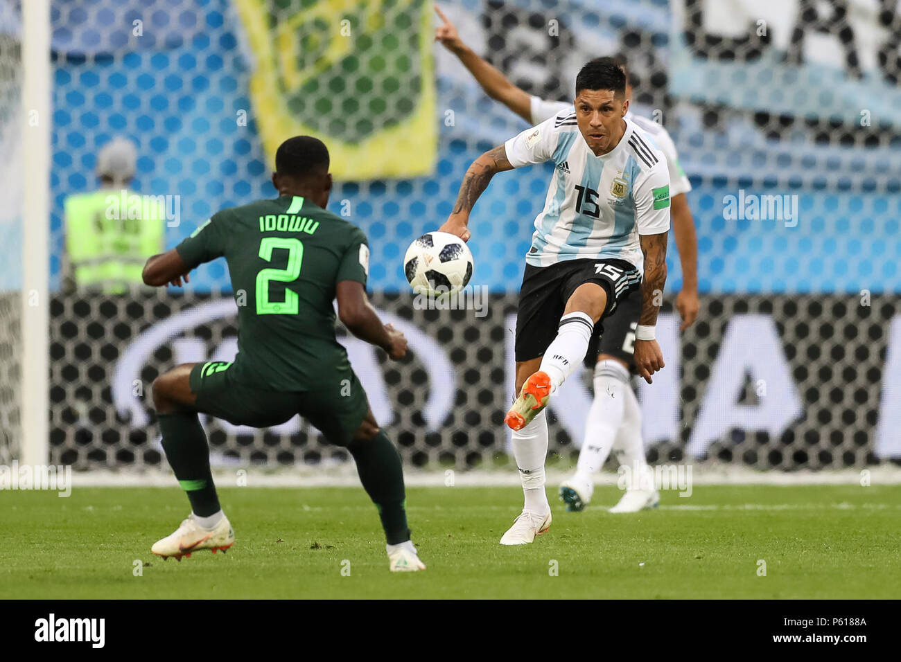 St Petersburg, Russia. 26th Jun, 2018. Enzo Perez of Argentina during the 2018 FIFA World Cup Group D match between Nigeria and Argentina at Saint Petersburg Stadium on June 26th 2018 in Saint Petersburg, Russia. (Photo by Daniel Chesterton/phcimages.com) Credit: PHC Images/Alamy Live News Stock Photo