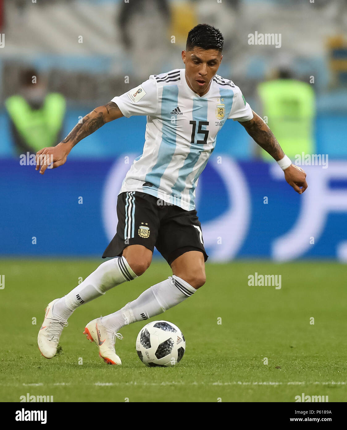 St Petersburg, Russia. 26th Jun, 2018. Enzo Perez of Argentina during the 2018 FIFA World Cup Group D match between Nigeria and Argentina at Saint Petersburg Stadium on June 26th 2018 in Saint Petersburg, Russia. (Photo by Daniel Chesterton/phcimages.com) Credit: PHC Images/Alamy Live News Stock Photo