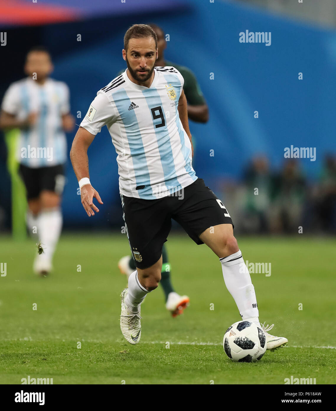 St Petersburg, Russia. 26th Jun, 2018. Gonzalo Higuain of Argentina during the 2018 FIFA World Cup Group D match between Nigeria and Argentina at Saint Petersburg Stadium on June 26th 2018 in Saint Petersburg, Russia. (Photo by Daniel Chesterton/phcimages.com) Credit: PHC Images/Alamy Live News Stock Photo