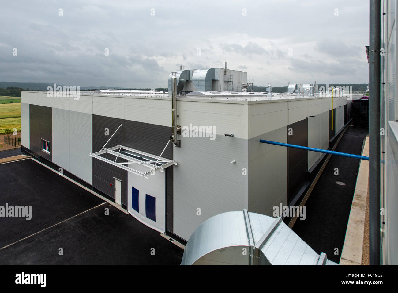 Cerveny Kostelec, Czech Republic. 28th June, 2018. A part of a production  plant of the Saar Gummi Czech rubber Factory is seen in Cerveny Kostelec,  Czech Republic, on June 28, 2018. Credit: