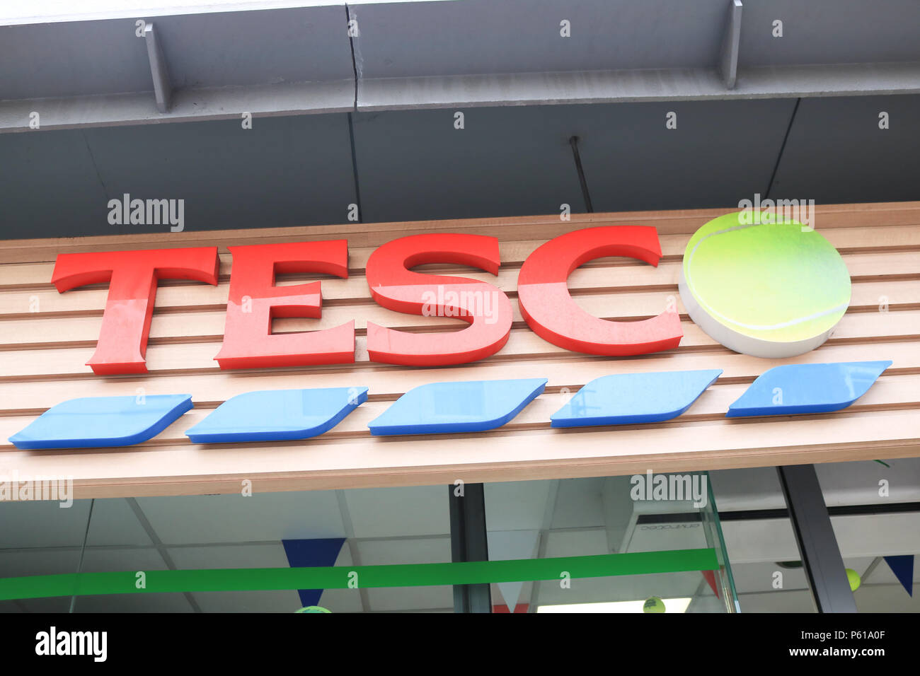 London UK. 28th June 2018. Wimbledon A branch of Tesco Express store