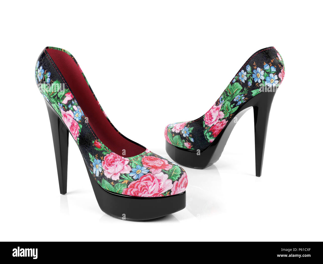 Black And White High Heeled Shoe High Resolution Stock Photography and ...