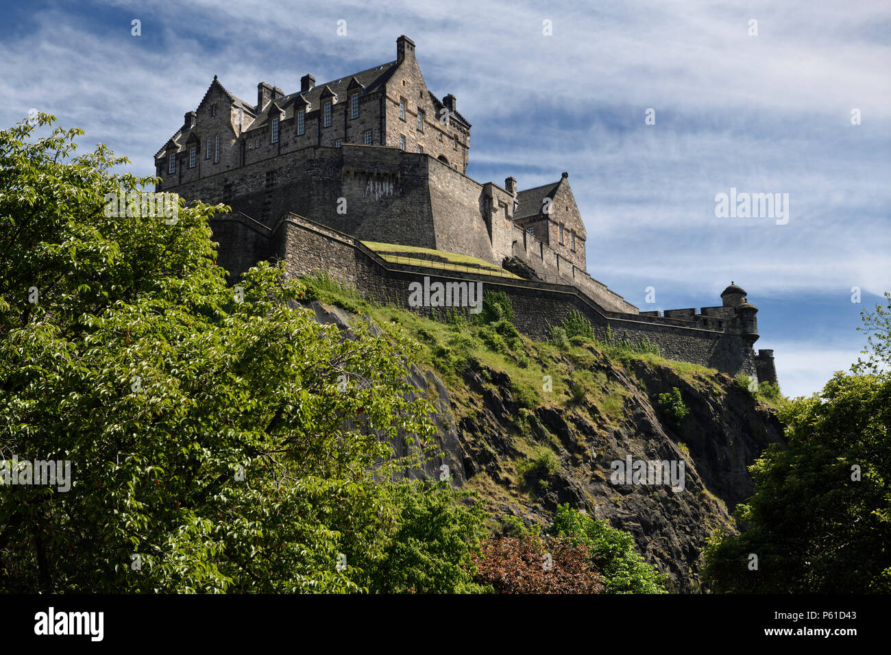 National War Museum of Edinburgh Castle fortress on the volcanic plug