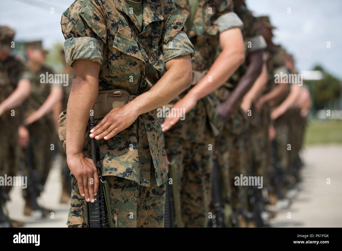 U.S. Marine Corps recruits with Platoon 2025, Company E., 2nd Battalion