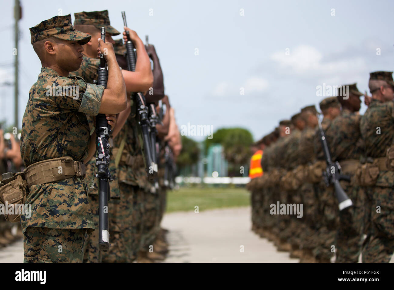 U.S. Marine Corps recruits with Platoon 2025, Company E., 2nd Battalion