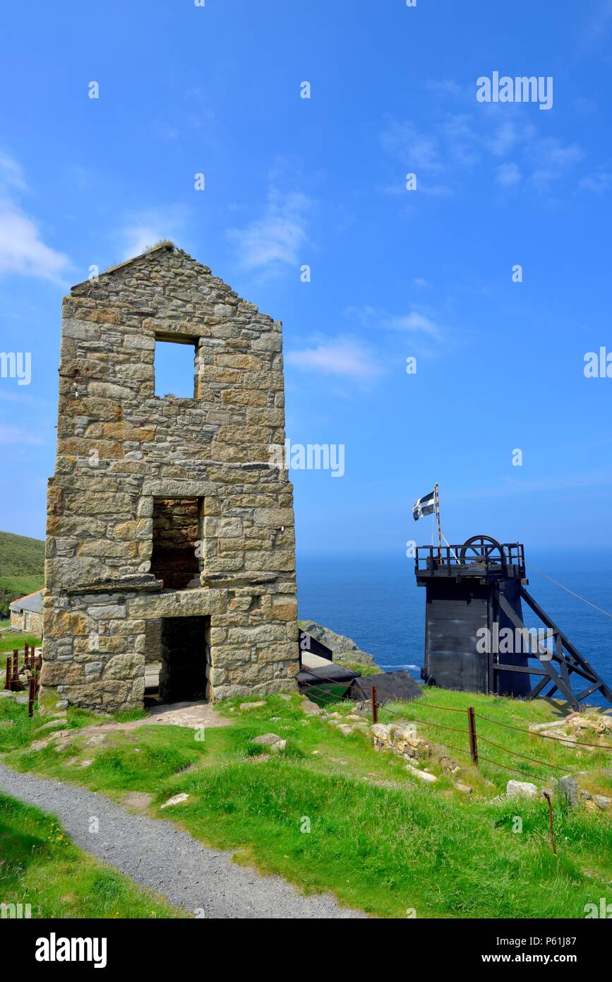 Cornwalls Industrial Heritage Twin Pools Gold Stock Photo 330996185