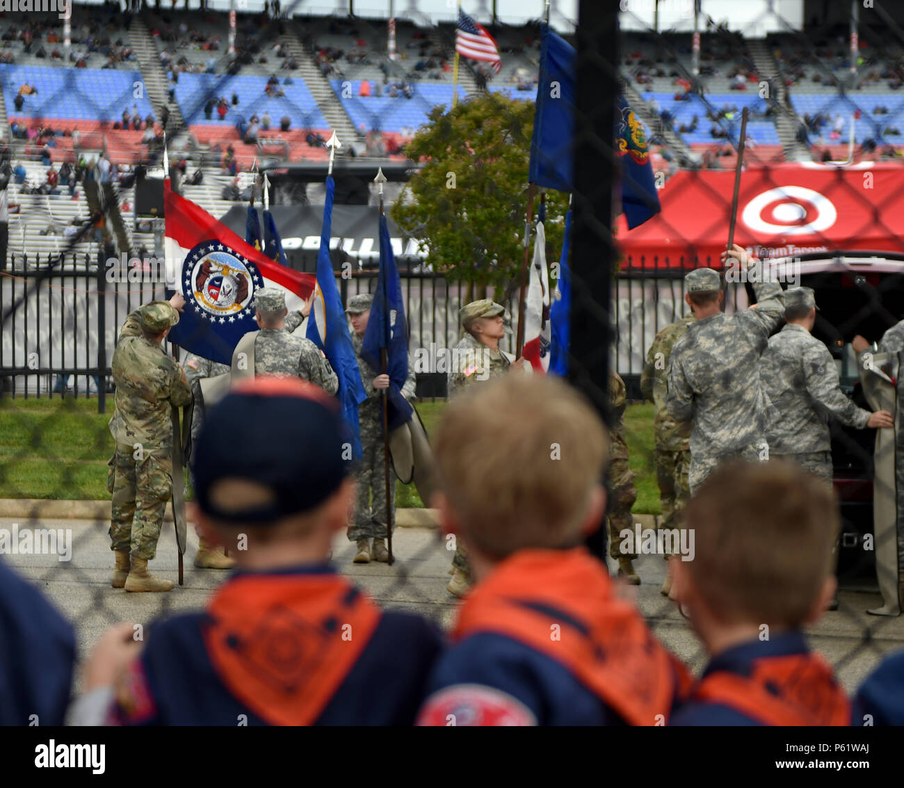 Scout Commander Boy Scouts of America observe U.S. Army Soldiers and Air Force Airmen ...