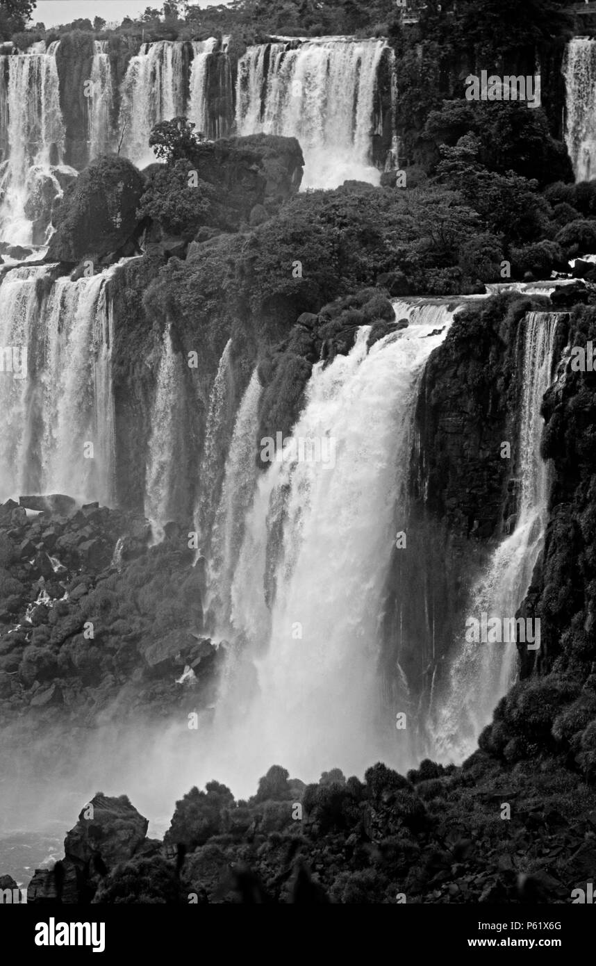 Iguazu falls Black and White Stock Photos & Images - Alamy