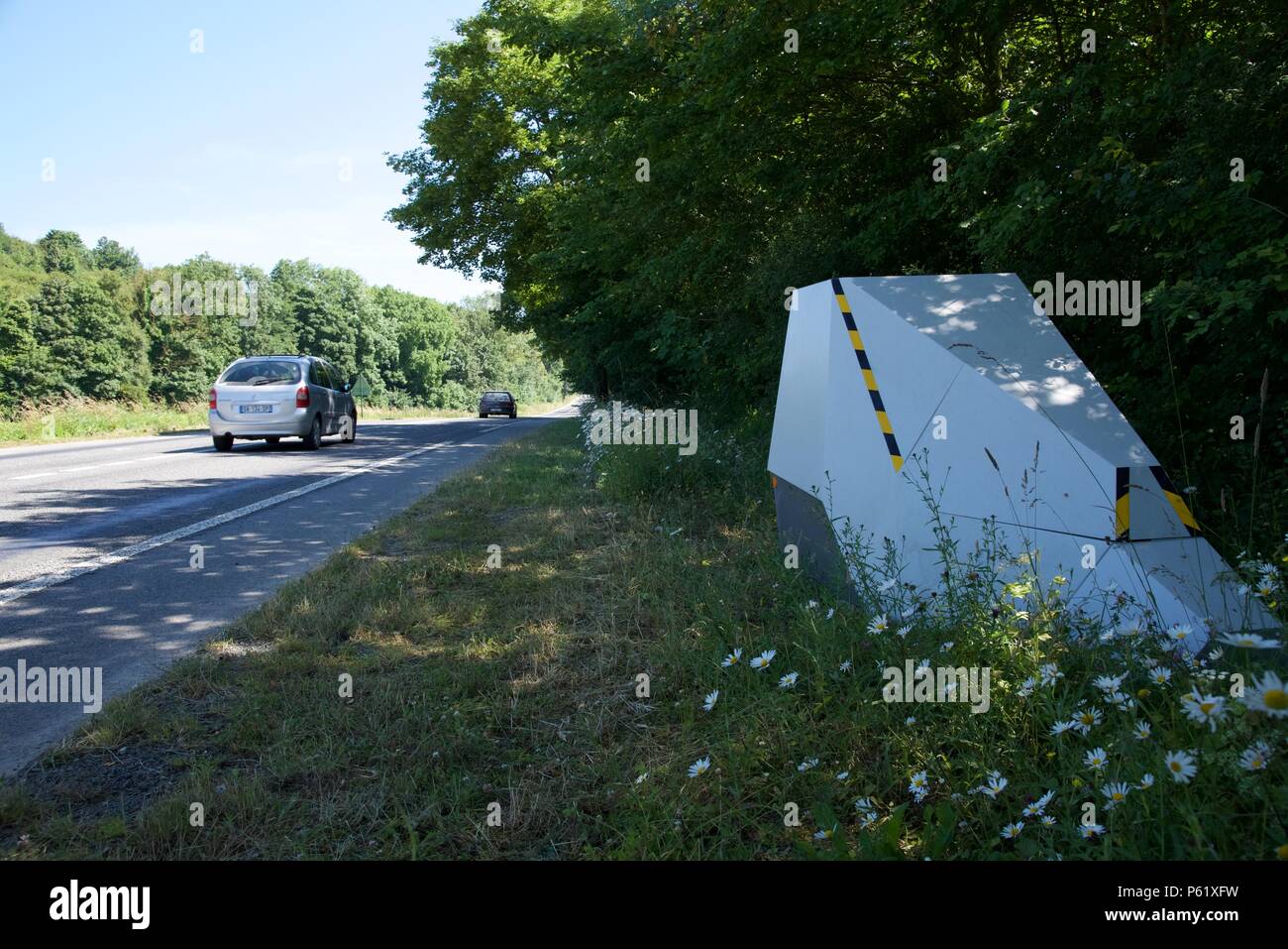 Radar de contrôle automatique de vitesse Stock Photo