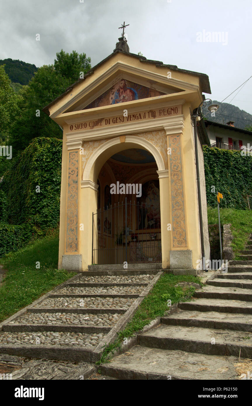 Village shrine in the Valle Versasca, Ticino (Italian Switzerland Stock ...
