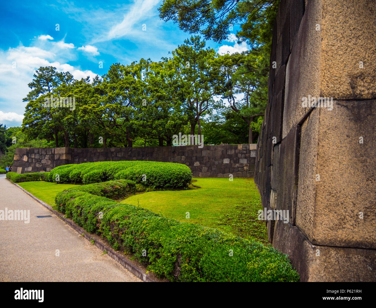 Imperial Palace East Gardens in Tokyo Stock Photo