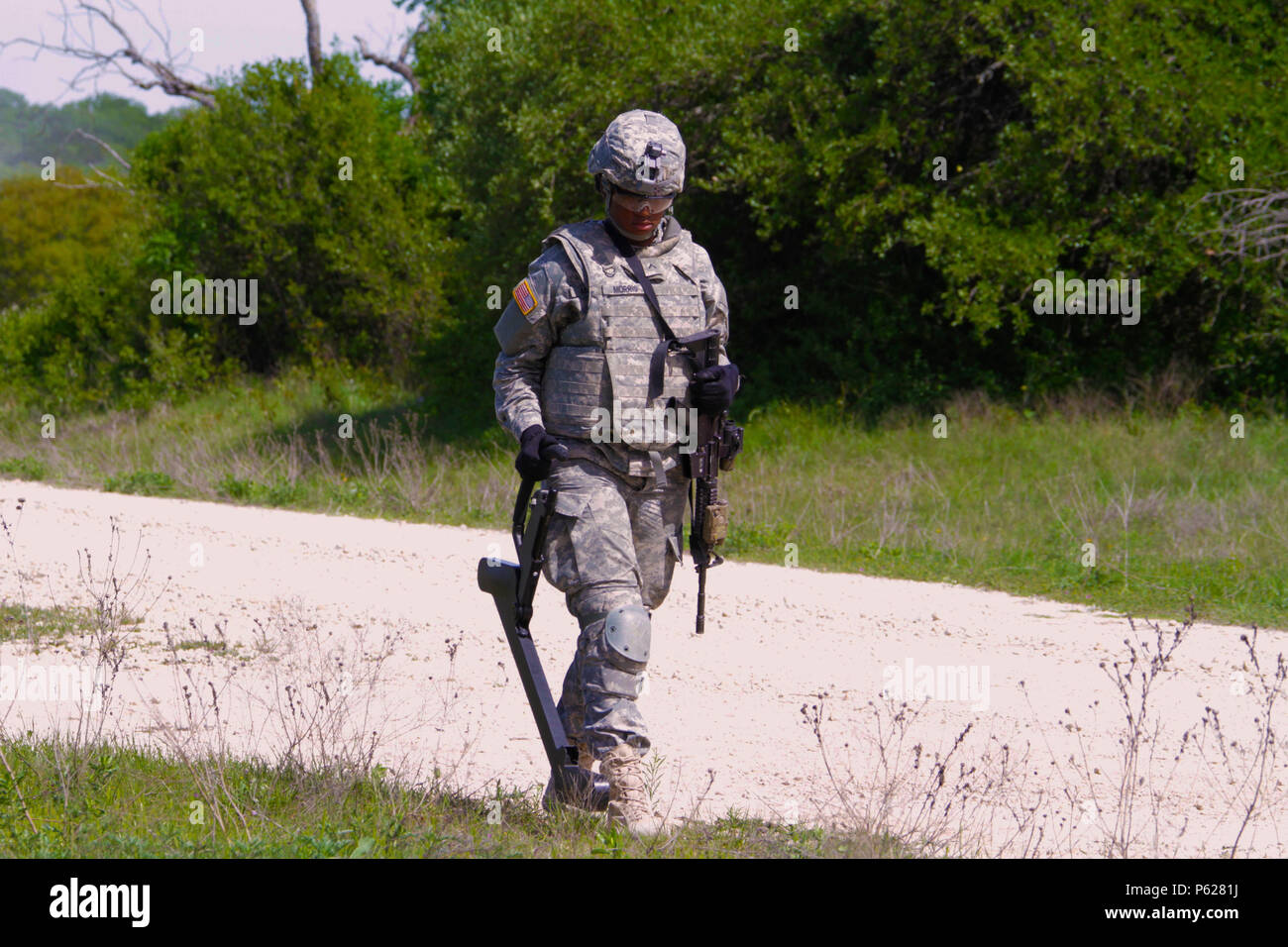 Pvt. Meosha Morris, a female combat engineer with the 3rd Combat 