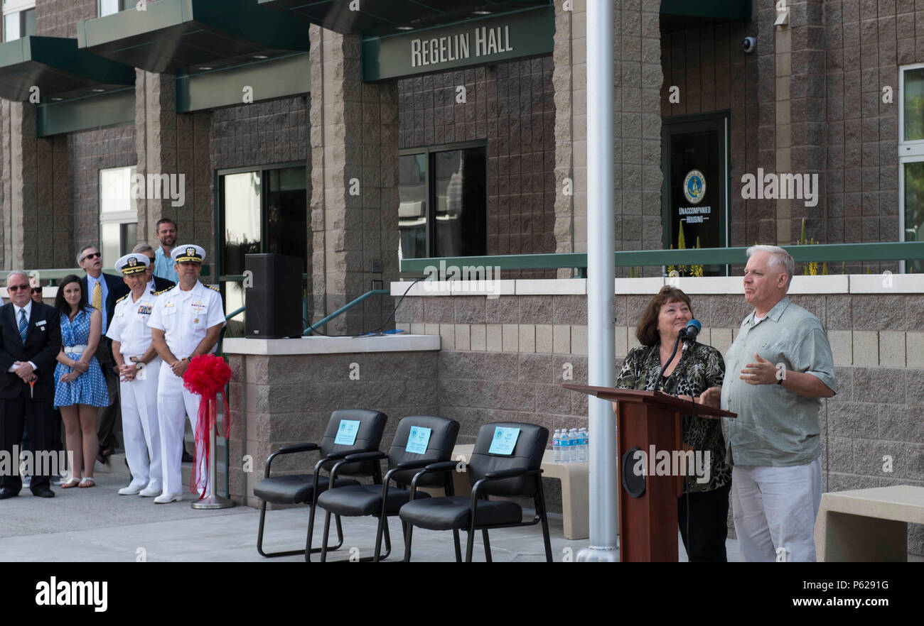 Ribbon cutting and dedication ceremony for regelin hall hi-res stock ...