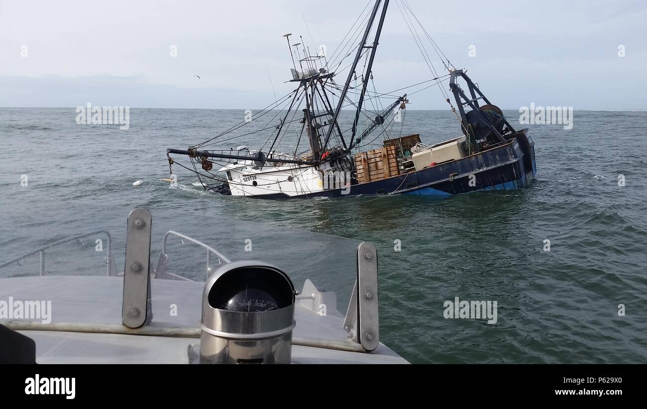 The 74foot fishing vessel Privateer sinks approximately one mile north