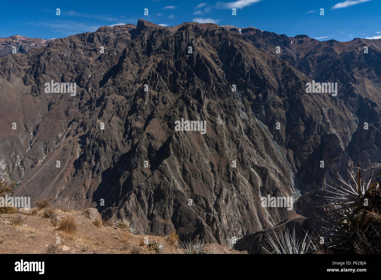 Colca Canyon, a river canyon in southern Peru famed as one of the world ...