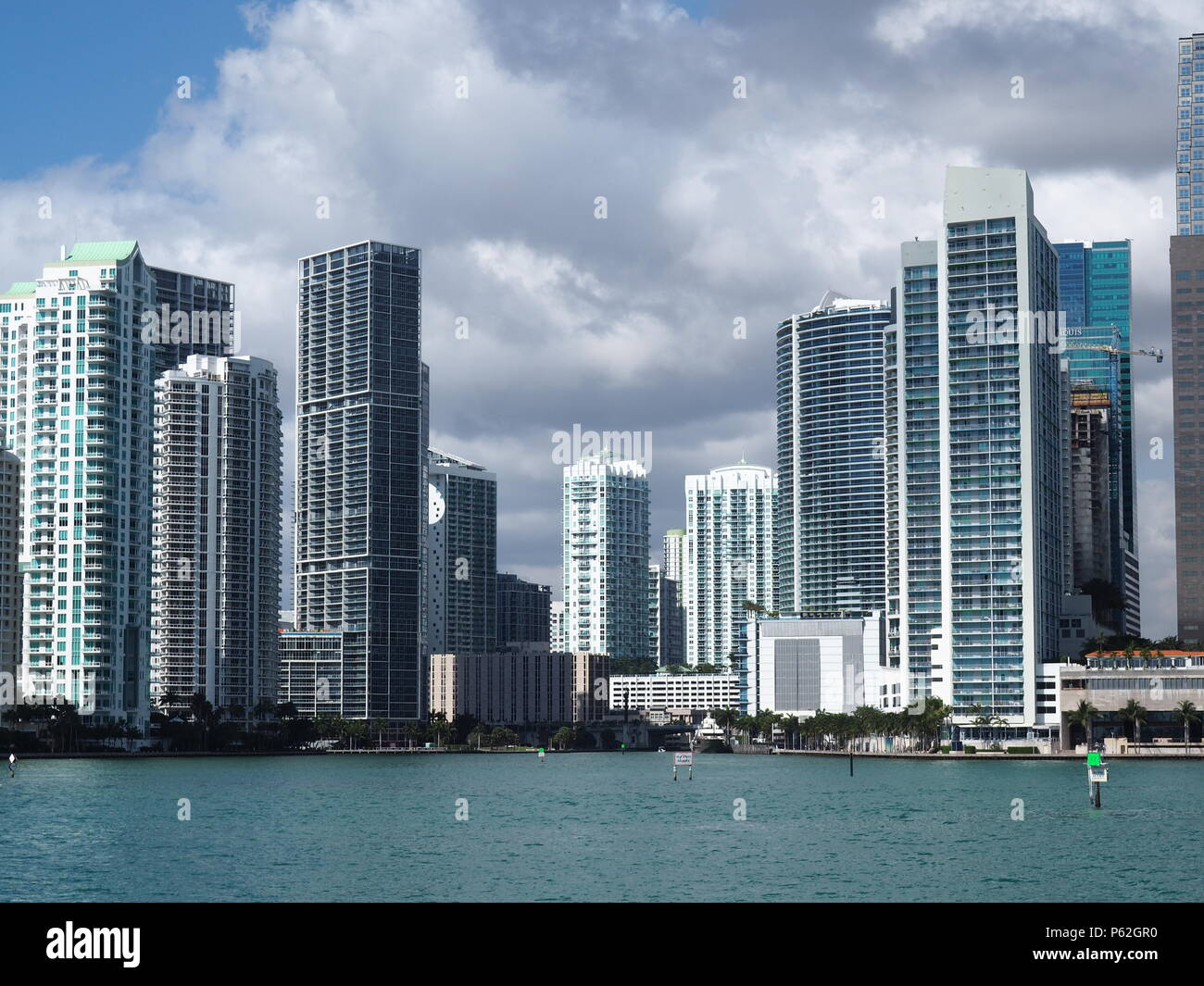 Miami, Florida, USA Skyline at daytime Stock Photo
