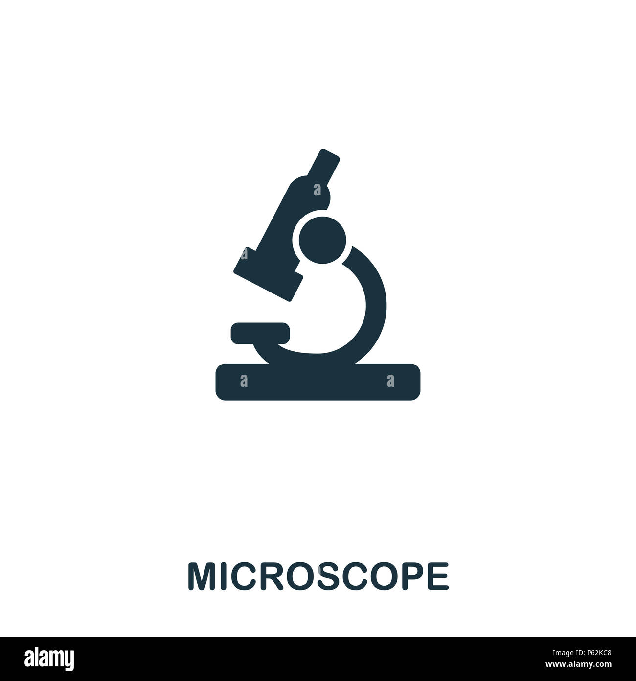 Microscope icon. Line style icon design. UI. Illustration of microscope ...