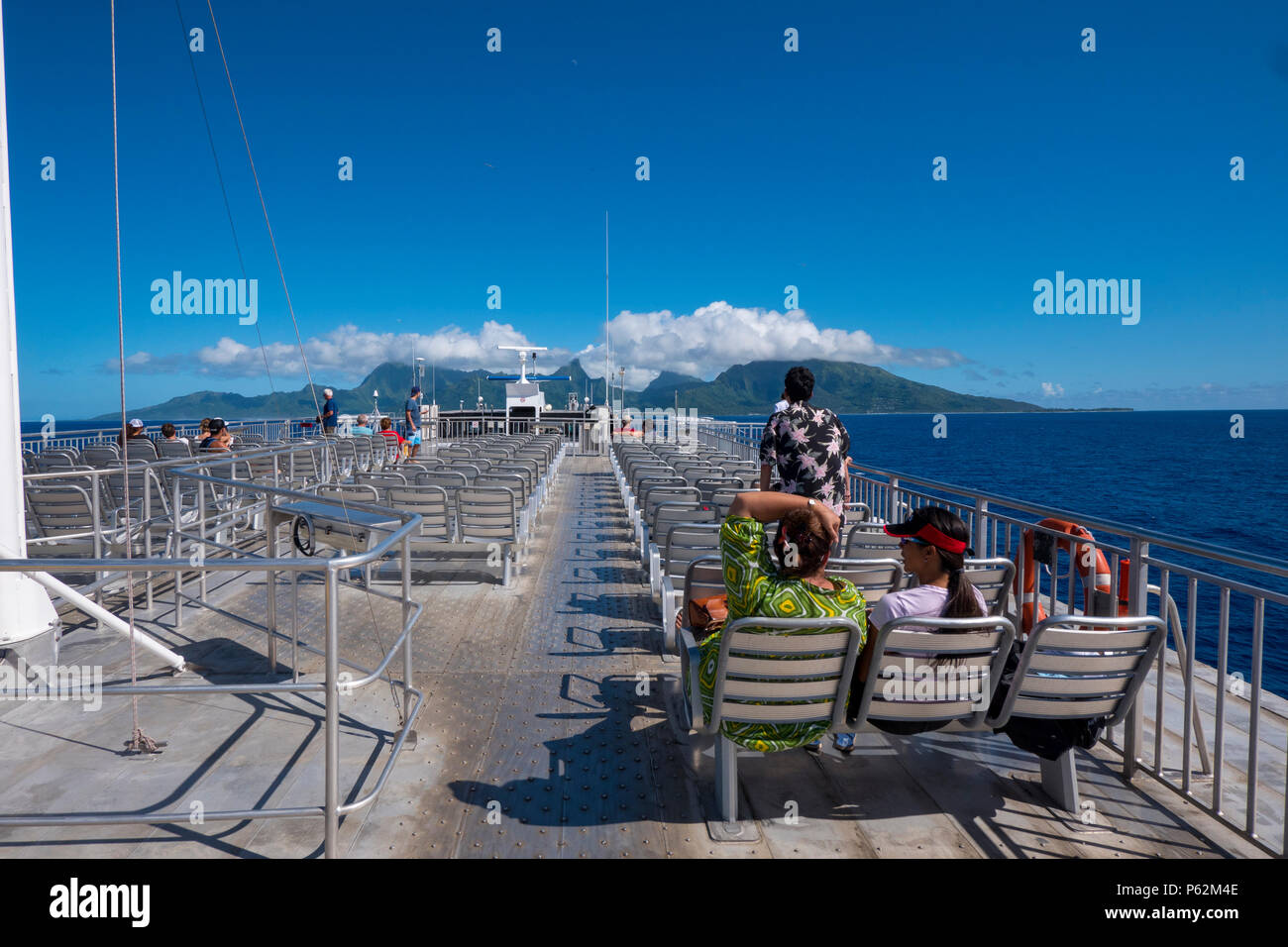 Moorea to Tahiti Ferry, French Polynesia, South Pacific Stock Photo Alamy
