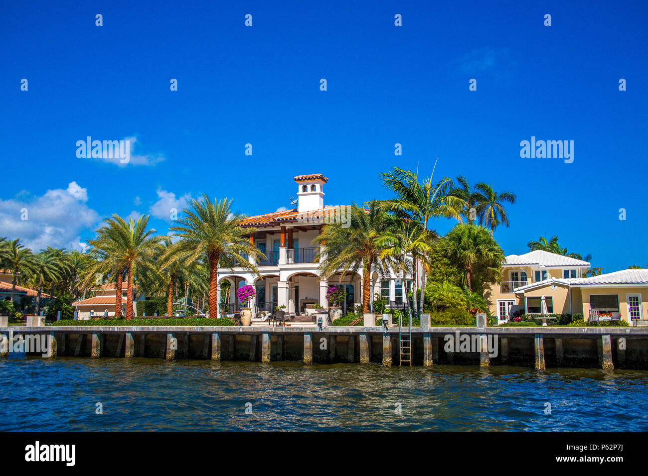 Large House in Fort Lauderdale Stock Photo