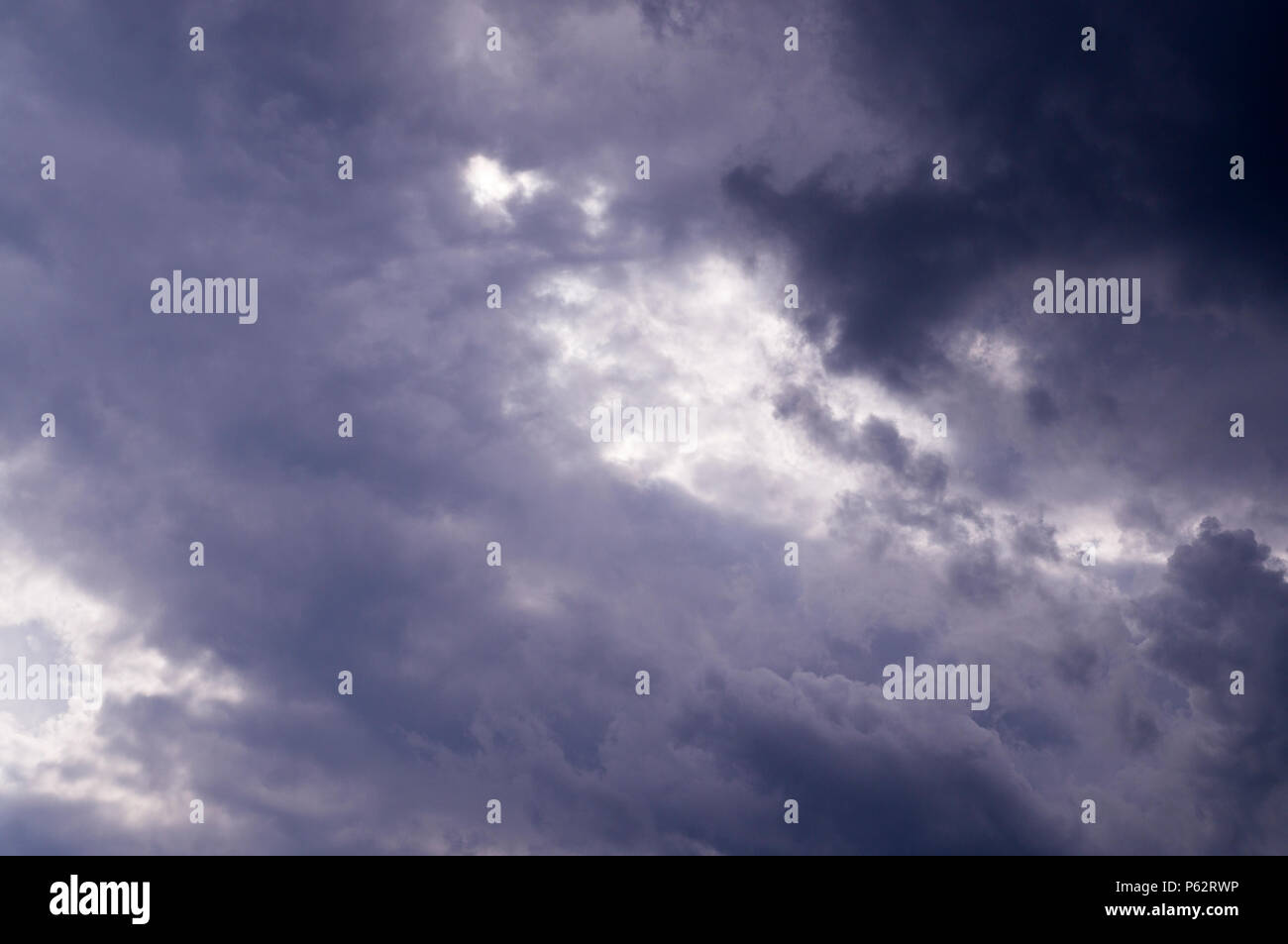 blue sky with white and gray clouds; cumulus. background; nature Stock