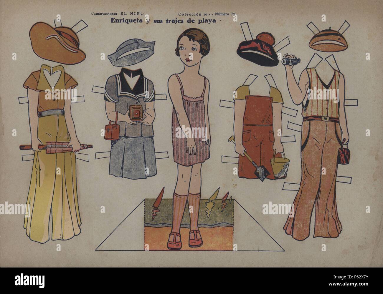 muñecas recortables años 60