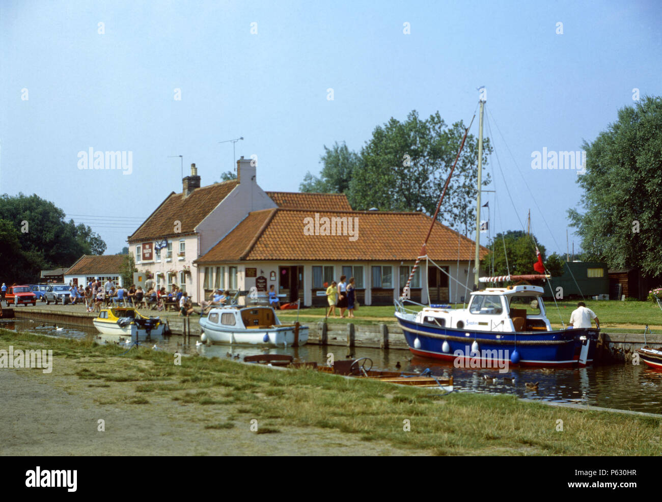 The Pleasure Boat Inn, Hickling, Norfolk, England Stock Photo