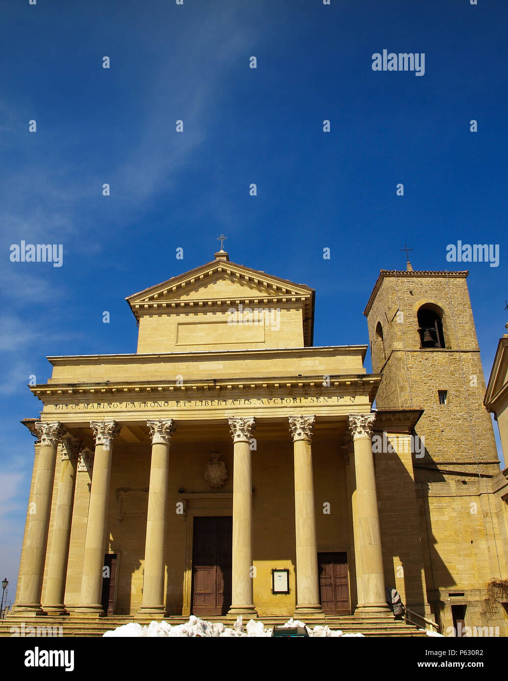The Basilica of the Saint in San Marino Stock Photo