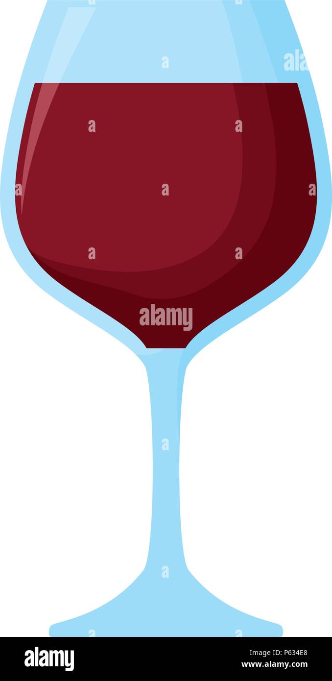 wine glass icon over white background, vector illustration Stock Vector ...