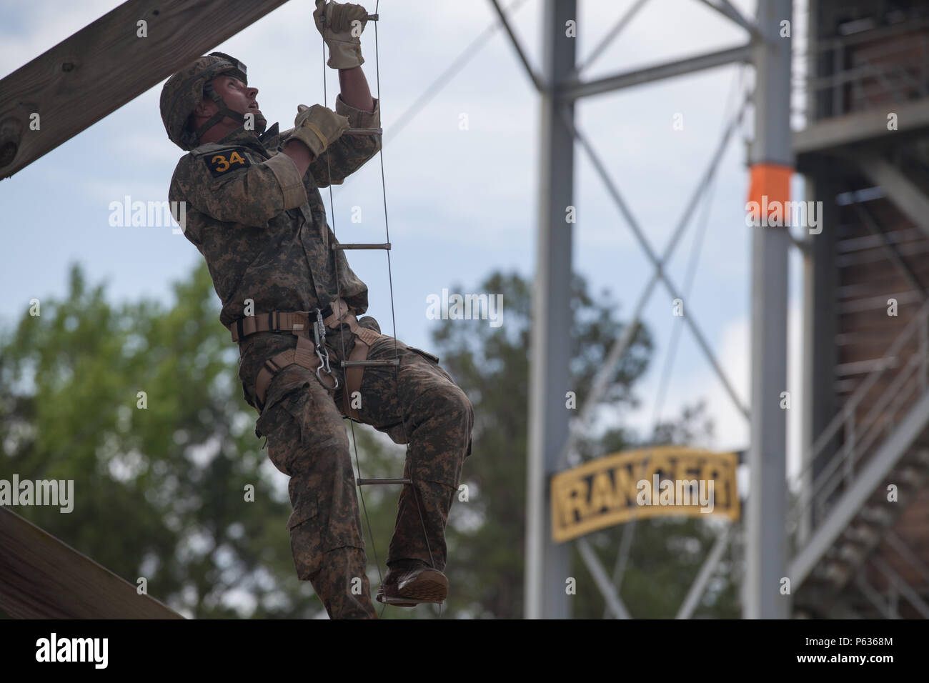 Army Ranger Ladder Man U.S. Army Staff Sgt. Michael Roggero, assigned to the Airborne and ...