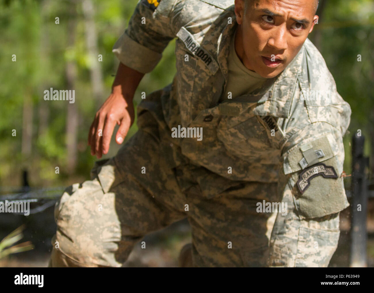 U.S. Army Ranger Sgt. 1st Class Eugene Mirador, assigned to the 75th