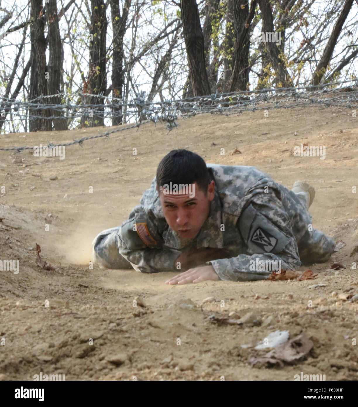Osan Air Base, South Korea -- Pfc. Antonio Navarro, F Company, 6th ...