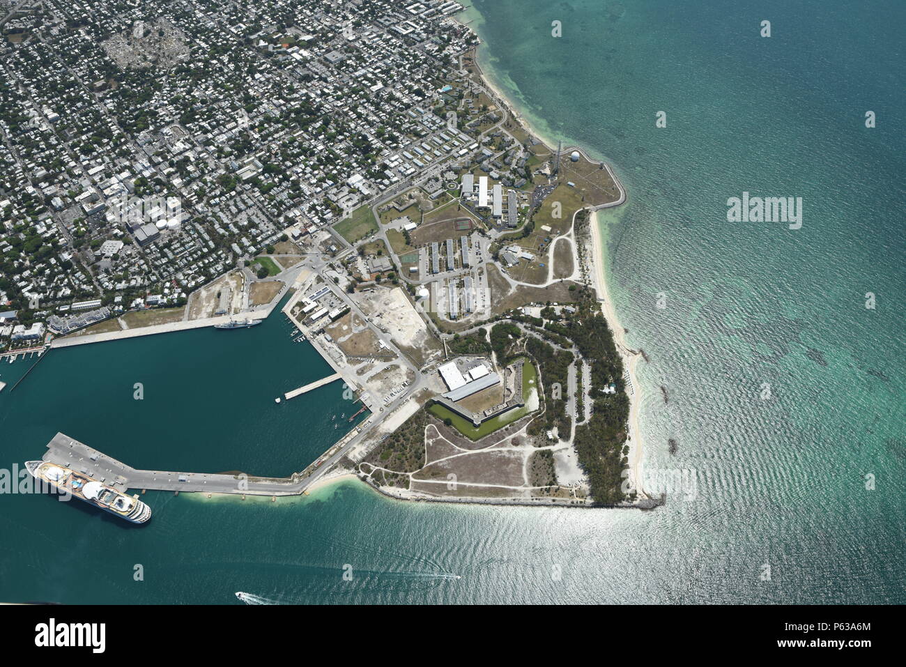 160414NSX614306 Aerial photo of Naval Air Station Key West’s Truman