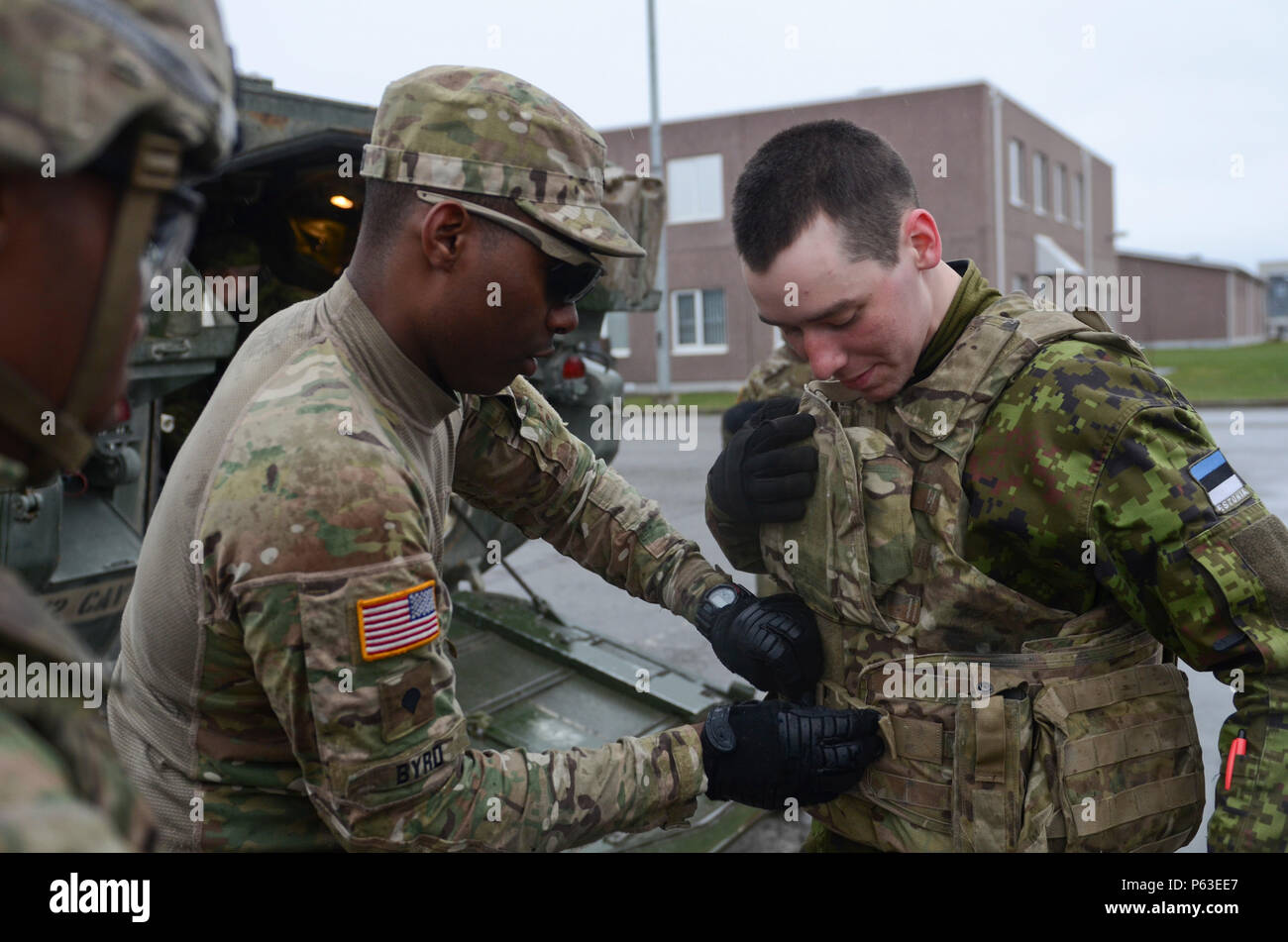 U.S. Army Spc. Dishawn Byrd, an automatic rifleman with Eagle Troop