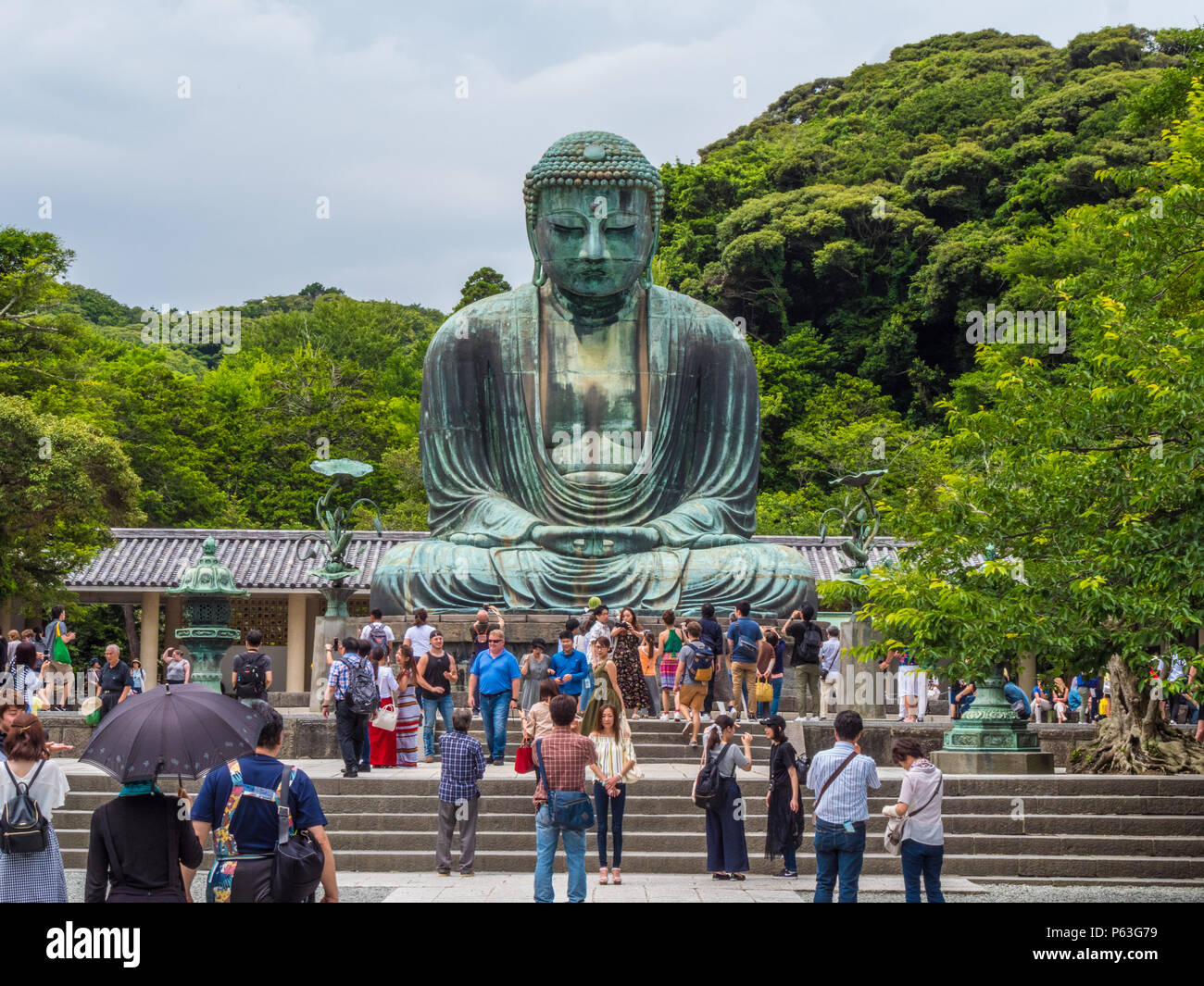 Most famous landmark in Kamakura The Great Buddha Daibutsu TOKYO