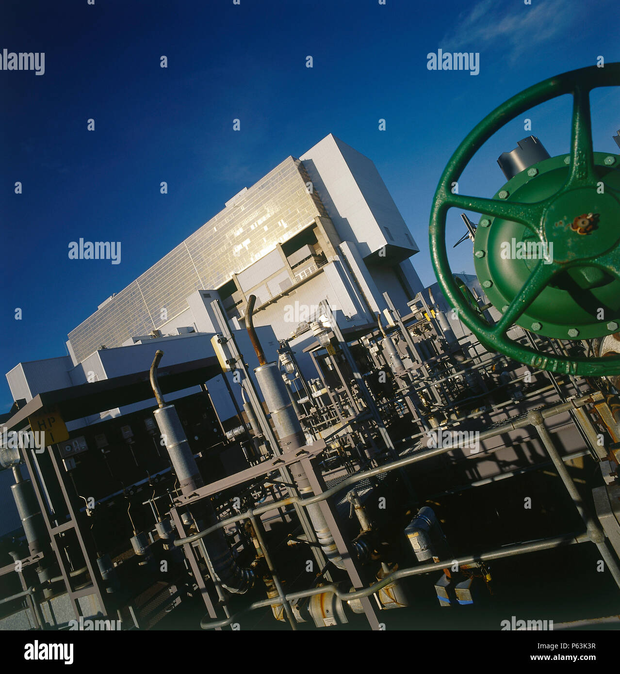 Exterior of industrial complex Stock Photo Alamy