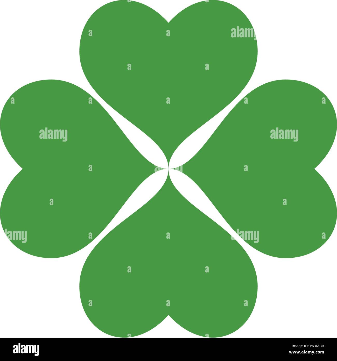Green Clover Leaf Logo Template Design Vector Stock Vector Image & Art ...