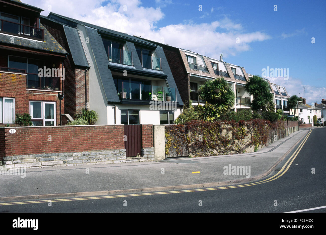Seaside apartments, Poole, Dorset, UK Stock Photo Alamy
