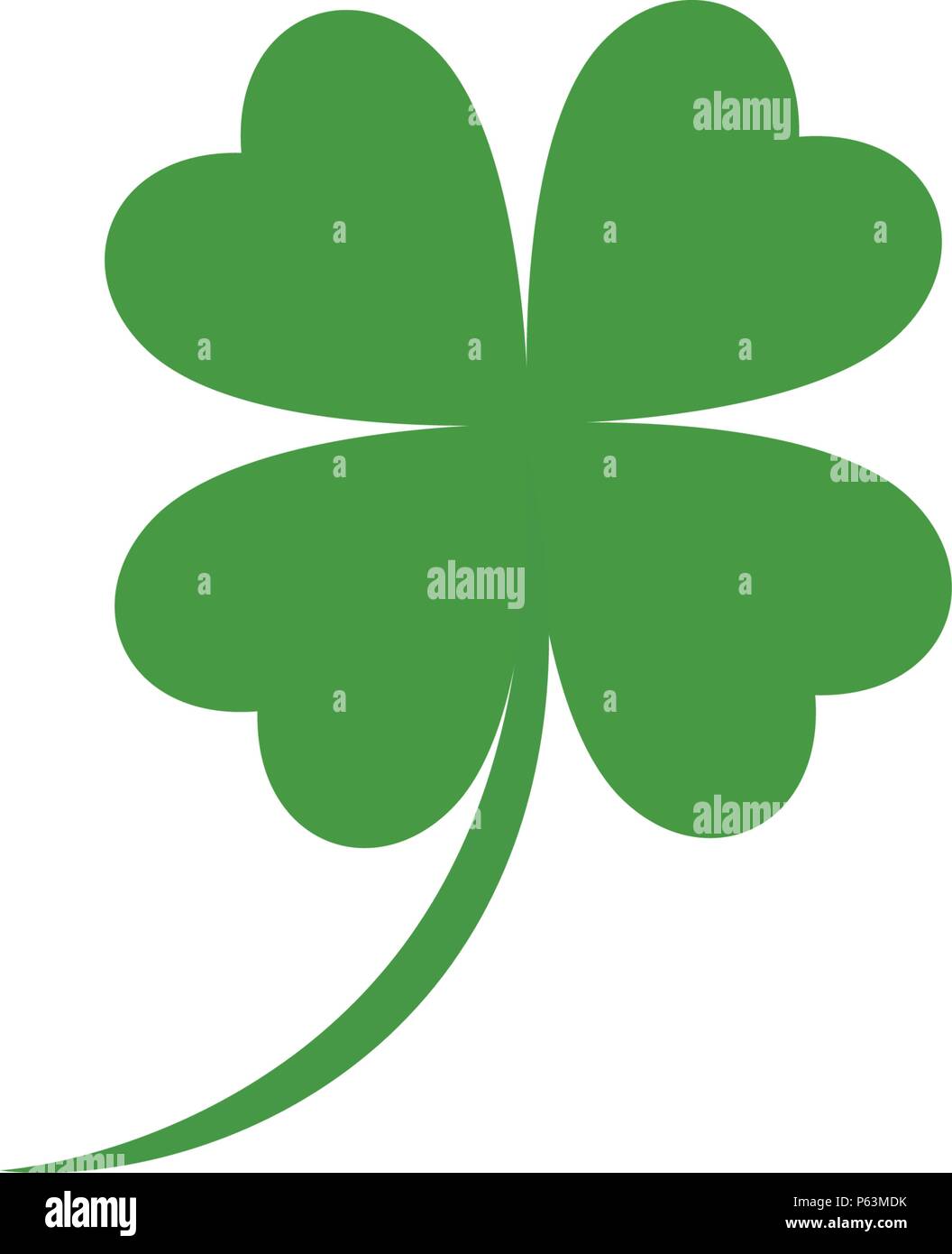 Green Clover Leaf Logo Template Design Vector Stock Vector Image & Art ...
