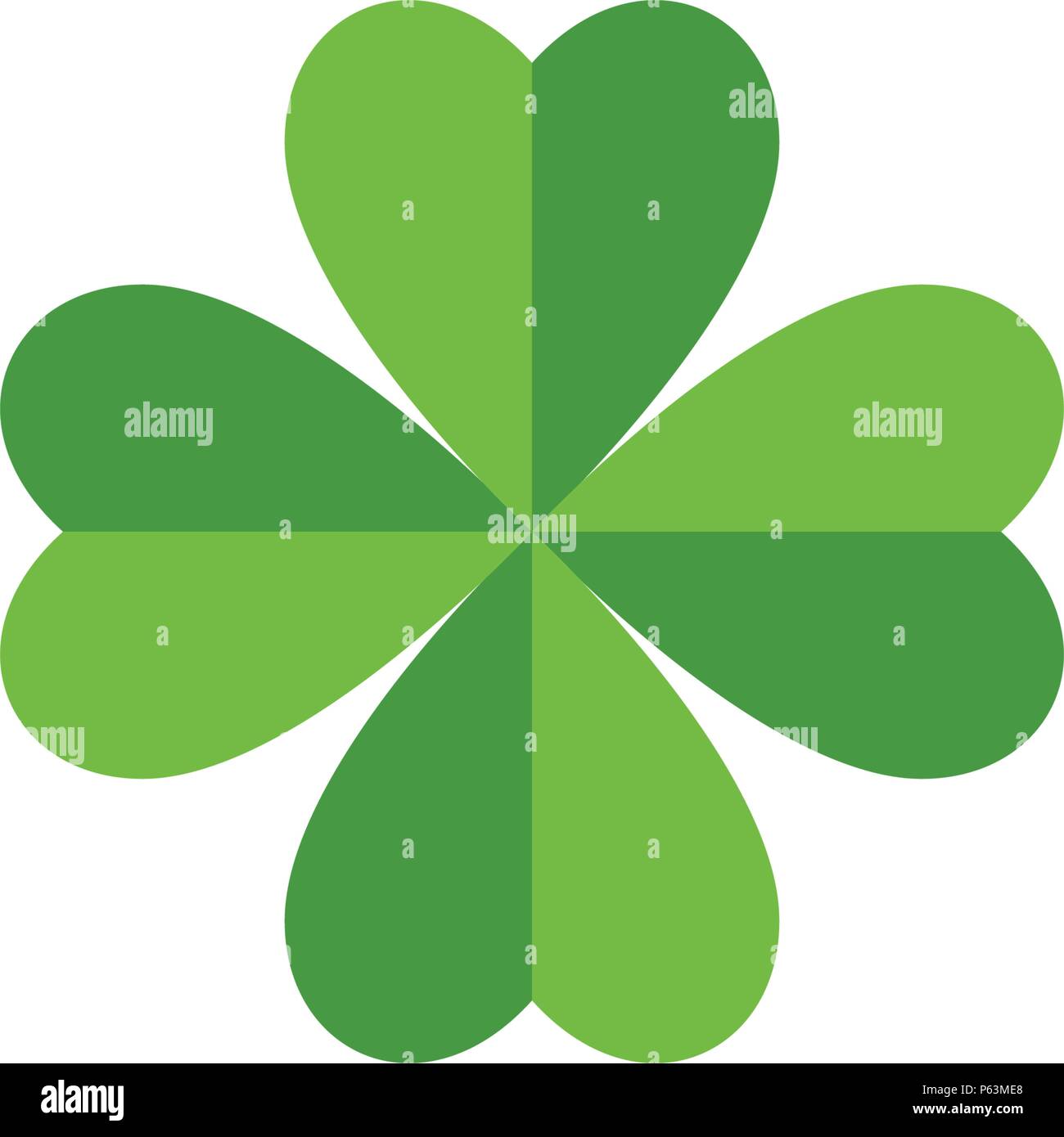 Green Clover Leaf Logo Template Design Vector Stock Vector Image & Art ...