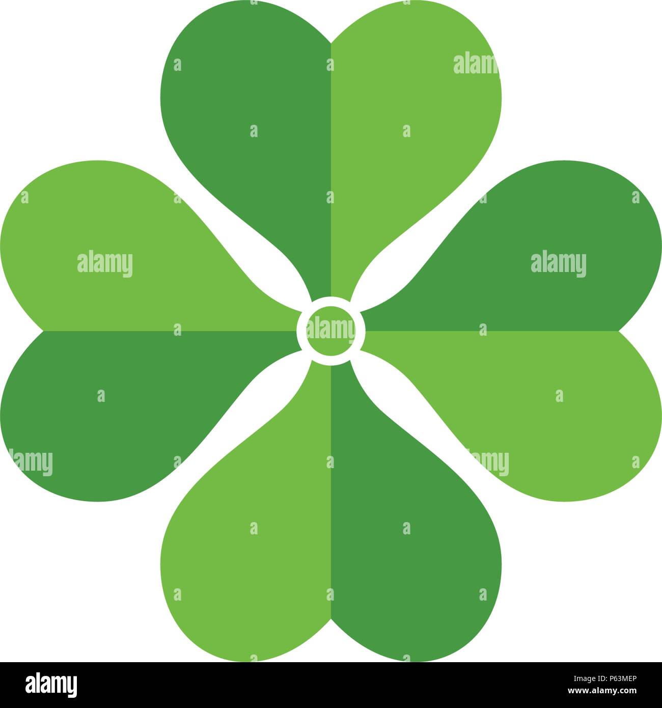 Green Clover Leaf Logo Template Design Vector Stock Vector Image & Art ...