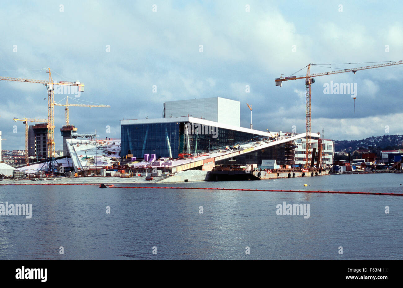 View of the new opera building underconstruction Stock Photo