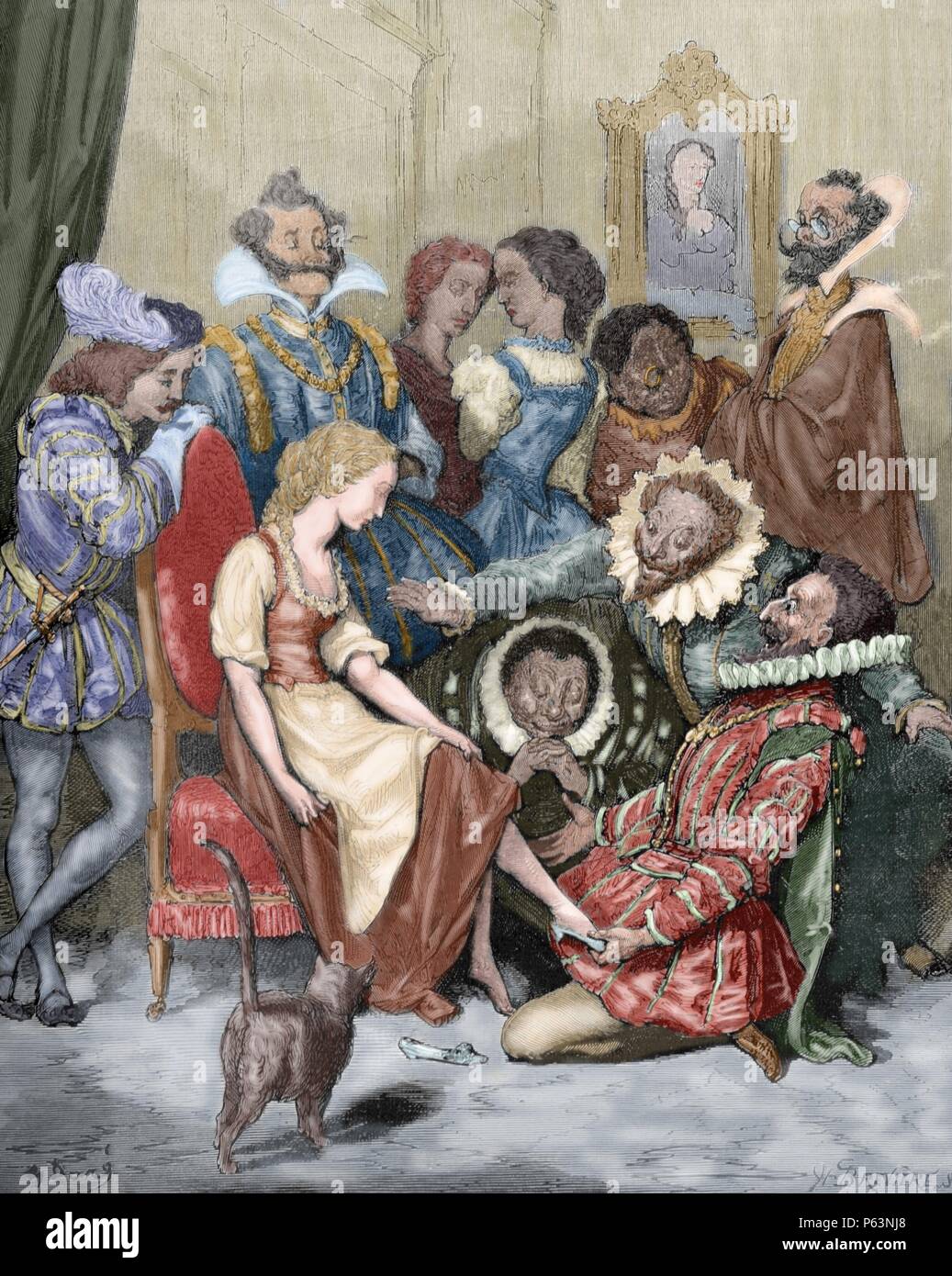 Cinderella. Character in the tale written by Charles Perrault. The