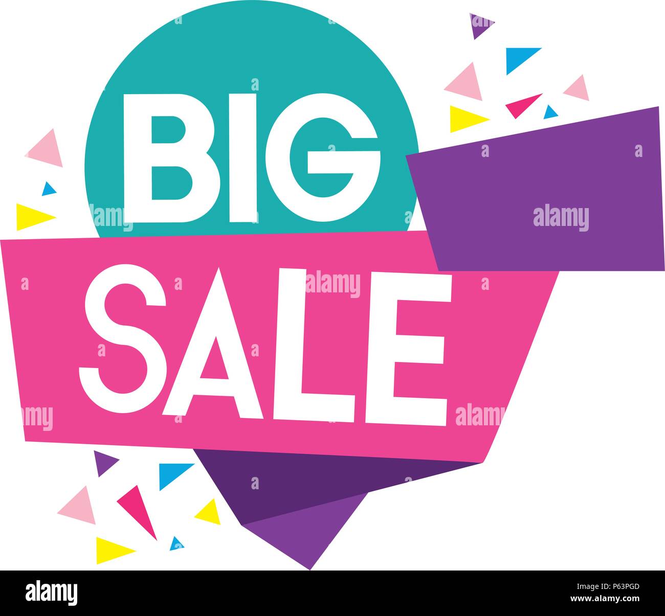 big store sale promotion discount vector illustration Stock Vector