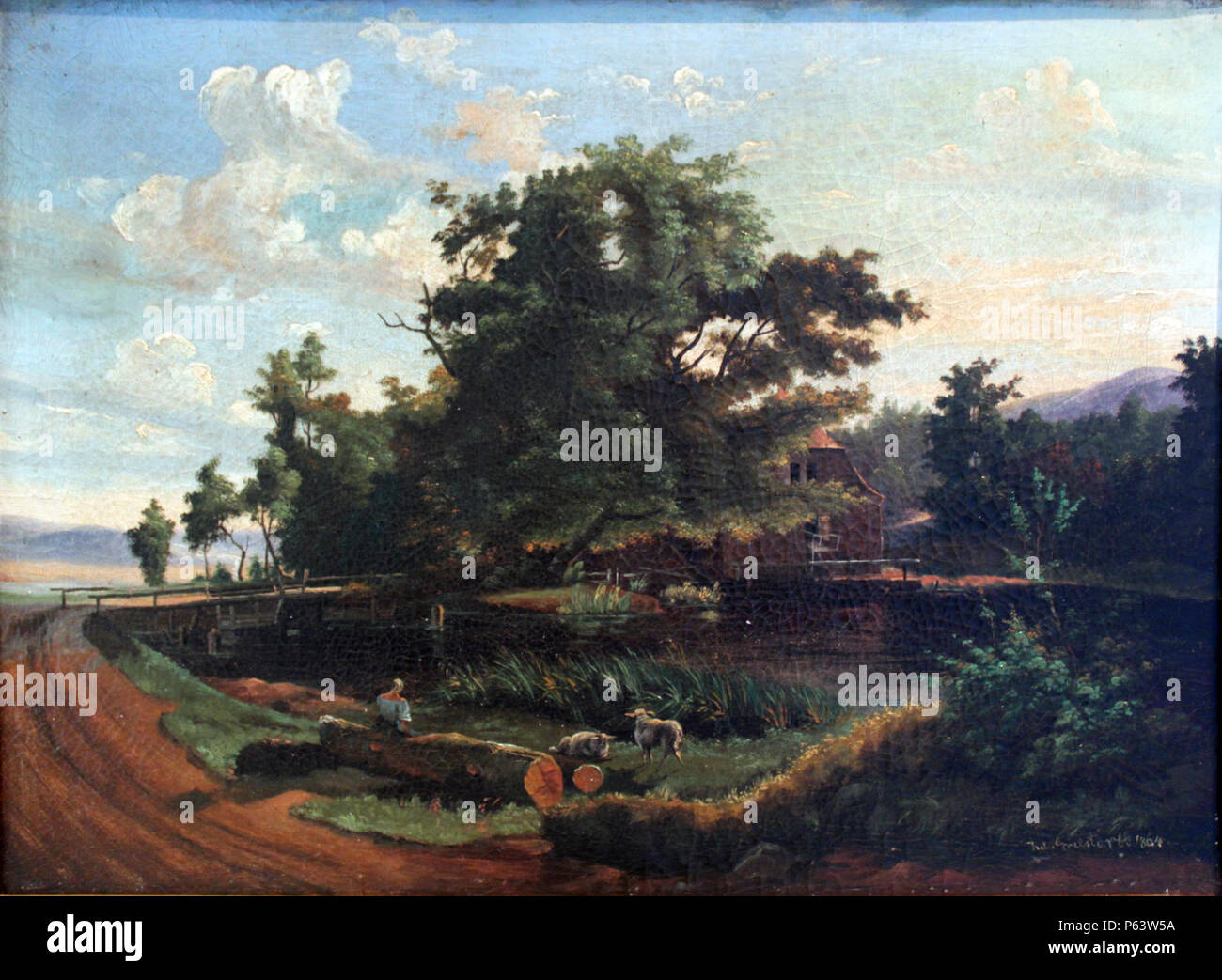 1864 Grelstorff Landschaft anagoria. Stock Photo