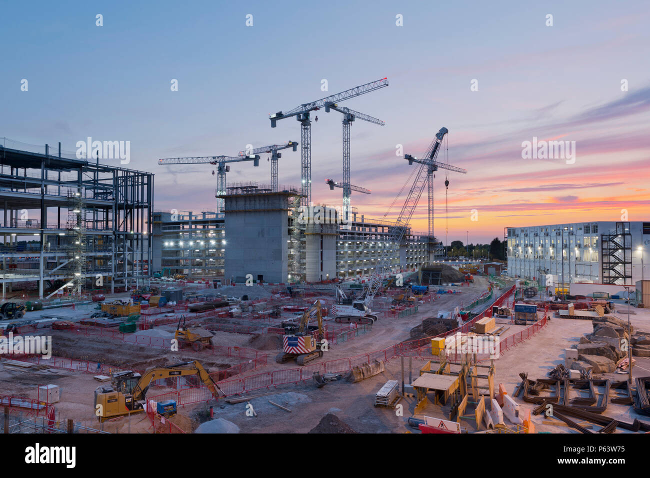 Work is underway on a £1bn redevelopment at Manchester Airport centred around the extension of Terminal 2. Stock Photo